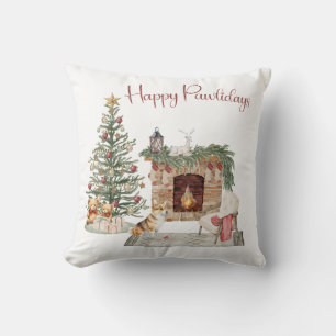 Fröhliche Pawlidays Hunde-Design - Corgi Kissen