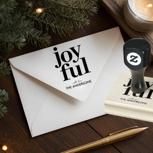 Fröhliche Personalisierte Weihnachten Gummistempel