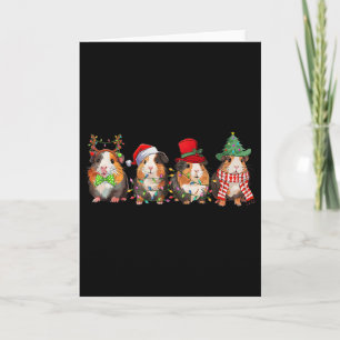 Fröhliche Pigmas lustiger Santa Meerschweinchen-Tr Karte