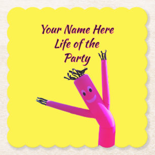 Fröhliche Pink Party Life Untersetzer