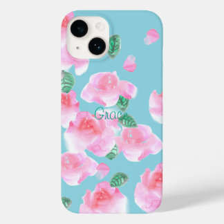 Fröhliche Pink Roses iPhone Case
