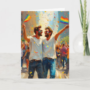Fröhliche Pride-Parade-Feier Karte