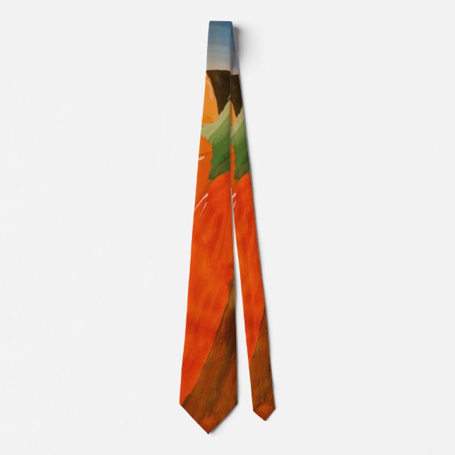Fröhliche Pumpkin Neck Tie Krawatte (Vorderseite)