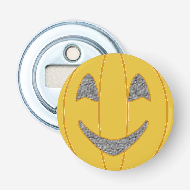 fröhliche Pumpkin Orange Flaschenöffner (Vorderseite)