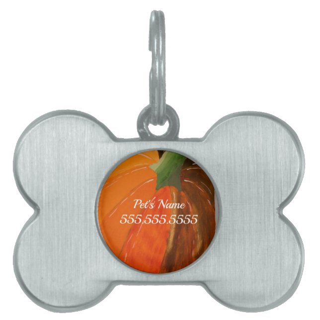 fröhliche Pumpkin Pet ID Tag Tiermarke (Vorderseite)