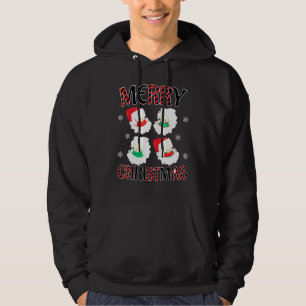 Fröhliche Quarantäne Weihnachten 2021 Santa Hut Ge Hoodie