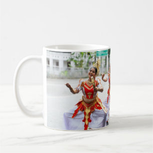 Fröhliche Rabana-Tänzer - Sri-lankisches Festival Kaffeetasse