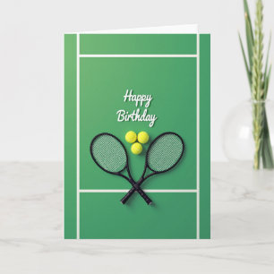 Fröhliche Racket Ball Karte