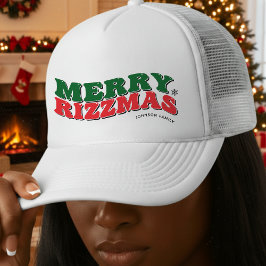 Fröhliche Rizzmas Retro-Familien-Weihnachts-Set Truckerkappe
