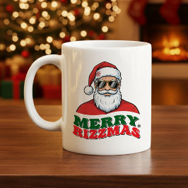 Fröhliche Rizzmas Retro Weihnachtsmann Lustiges We Kaffeetasse