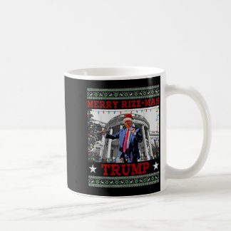 Fröhliche Rizzmas Trump Lustiger Humorvoller Trump Kaffeetasse