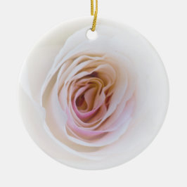 Fröhliche Rosen-Weihnachtsverzierung Keramik Ornament