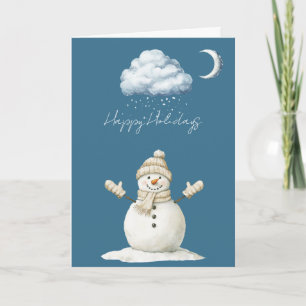 Fröhliche Schneemann Weihnachten Karte