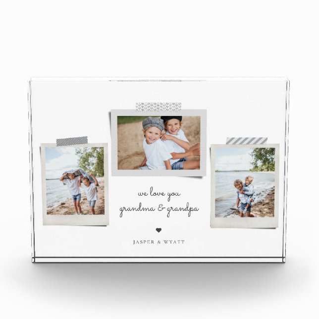 Fröhliche Sentiments Snapshot Fotoblock (Vorderseite)