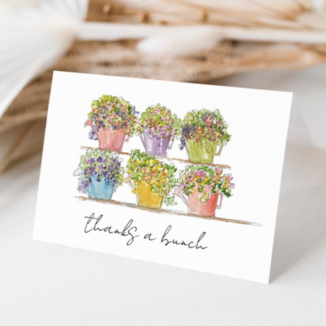 Fröhliche Skizze für den Markt für Blume Dankeskarte (Von Creator hochgeladen)