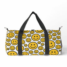 Fröhliche Smileys-Muster-Duffel-Tasche