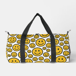 Fröhliche Smileys-Muster-Duffel-Tasche Duffle Bag