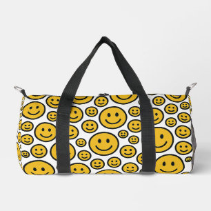 Fröhliche Smileys-Muster-Duffel-Tasche Duffle Bag
