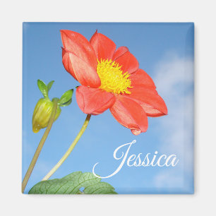Fröhliche Sommer-Erdbeerblüte Personalisiert Magnet