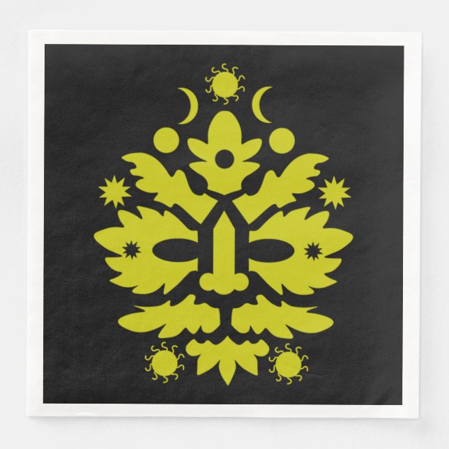 fröhliche Sommersonne Mittelsommer Serviette (Vorderseite)