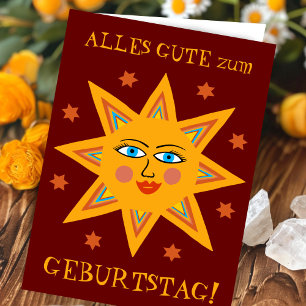 fröhliche Sonne GLÜCKLICH Alles Gute Geburtstag Karte