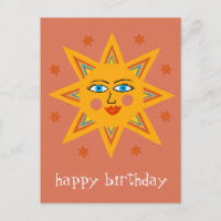 fröhliche Sonne GLÜCKLICH BIRTHDAY CUSTOM