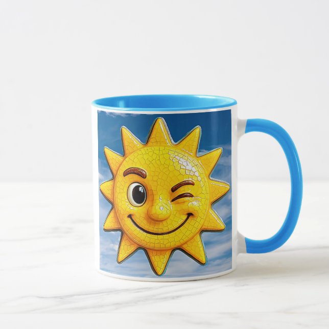 fröhliche Sonne mit Auge Tasse (Rechts)