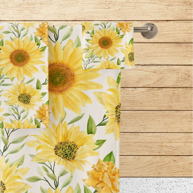 Fröhliche Sonnenblumen Badetuch Set (Von Creator hochgeladen)