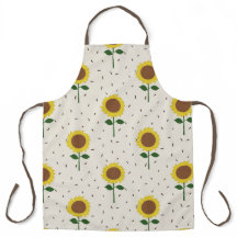 Fröhliche Sonnenblumen-Muster-Schürze | Original H