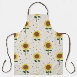 Fröhliche Sonnenblumen-Muster-Schürze | Original H Schürze