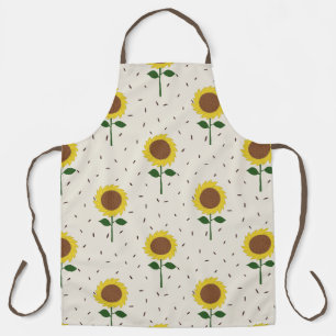 Fröhliche Sonnenblumen-Muster-Schürze Original H Schürze