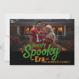 Fröhliche Spooky-Ära-Karte, Foto-Halloween-2026-Ka Einladung