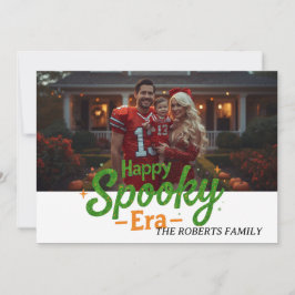 Fröhliche Spuk-Ära-Karte, Foto-Halloween-Karte Einladung