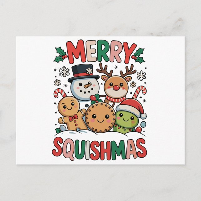 Fröhliche Squishmas Squish Squad Weihnachten Xmas (Vorderseite)