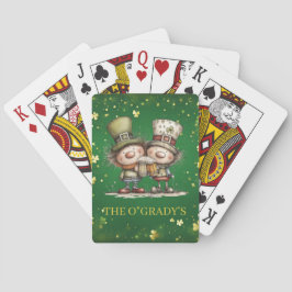 Fröhliche St. Patrick’s Day Party-Illustration Spielkarten