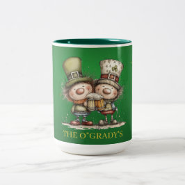 Fröhliche St. Patrick’s Day Party-Illustration Zweifarbige Tasse