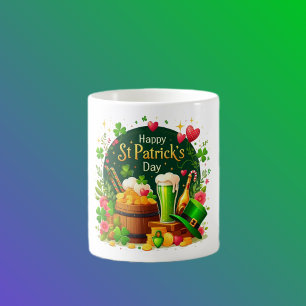 Fröhliche St. Patrick's Day Festliche Feier Kaffeetasse
