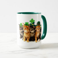 Fröhliche St. Patrick's Day Katzen