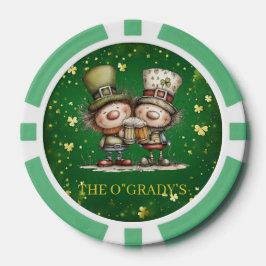 Fröhliche St. Patrick's Day Party-Illustration Pokerchips