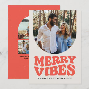 Fröhliche Stimmung lustiges Retro-Foto Weihnachten