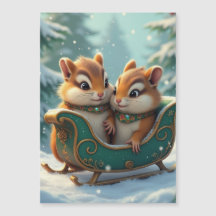 Fröhliche Streifenhörnchen-Weihnachten