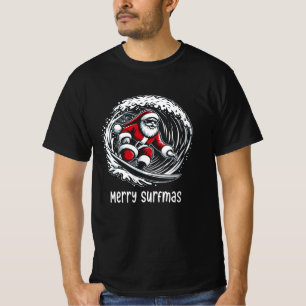 Fröhliche Surf-Weihnachten T-Shirt