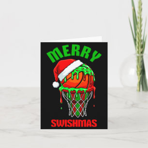 Fröhliche Swishmas Basketball hässliches Weihnacht Karte