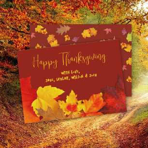 Fröhliche Thanksgiving-Download-Grußkarte Einladung