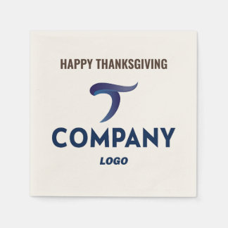 Fröhliche Thanksgiving Firmen-Logo Servietten