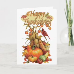 Fröhliche Thanksgiving-Grußkarte Feiertagskarte