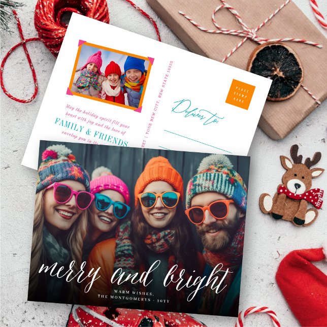 Fröhliche u. helle feiertagspostkarte (Von Creator hochgeladen)