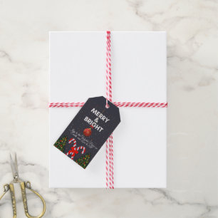 "Fröhliche und fröhliche Weihnachtskarte" Geschenkanhänger