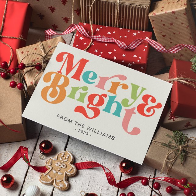 Fröhliche und helle Farben Retro Vibes Weihnachten (Von Creator hochgeladen)