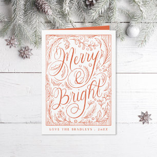Fröhliche und helle Lettering Weihnachten